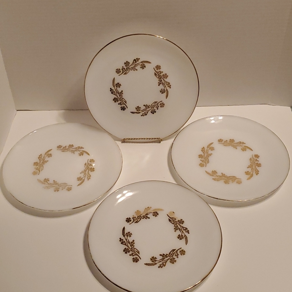 Vintage milk glass heat proof Federal Glass plates